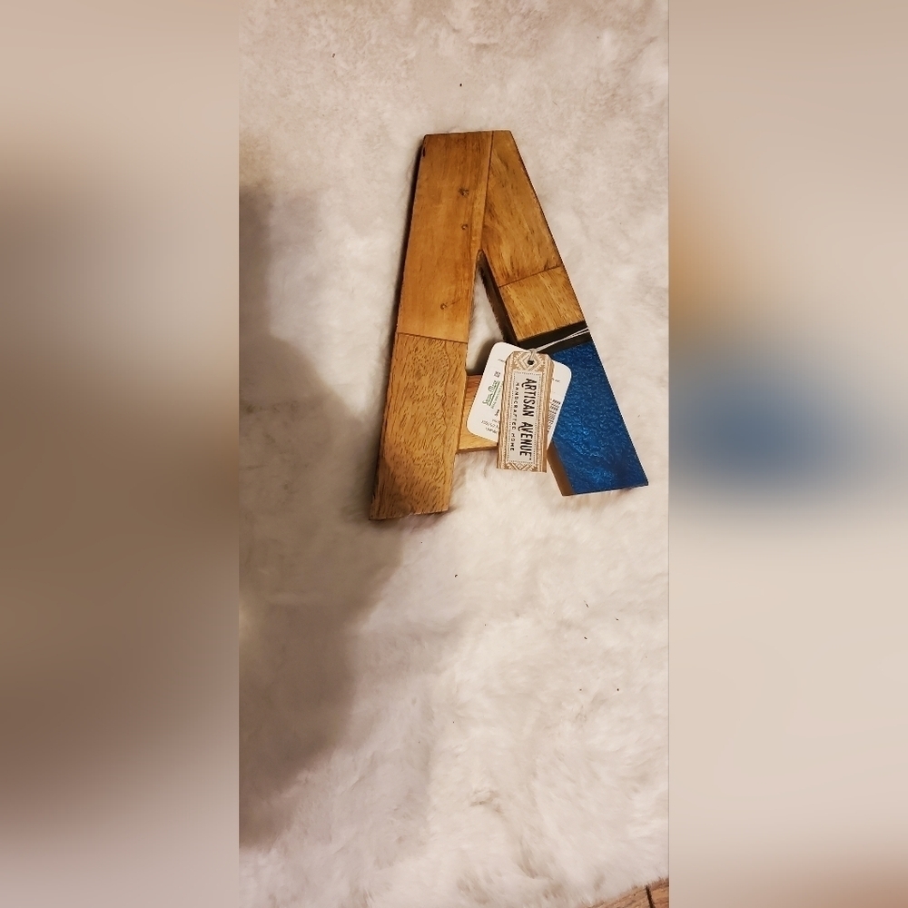 WOODEN letter A